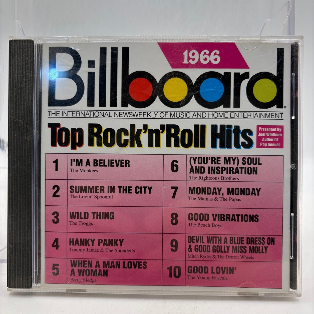 Billboard Top Rock n Roll Hits 1966 CD Rhino Records R2 70627 Various Artists